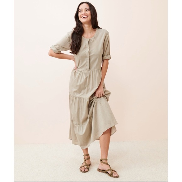 Jenni Kayne James Dress in Willow Cotton Linen Lightweight - Picture 10 of 14